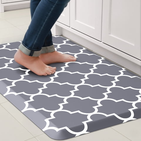 GALMAXS7 Kitchen Rug and Mat Kitchen Mat Non Slip Anti Fatigue Mats for Kitchen,17"x28",Gray