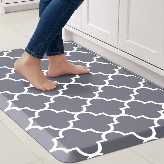 GALMAXS7 Kitchen Rug and Mat Kitchen Mat Non Slip Anti Fatigue Mats for Kitchen,17"x28",Gray