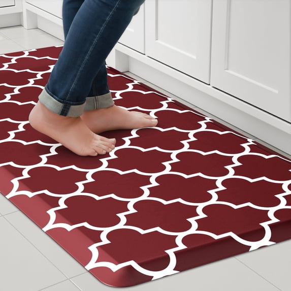 GALMAXS7 Kitchen Rug and Mat Kitchen Mat Non Slip Anti Fatigue Mats for Kitchen,17"x39",Red
