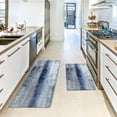 GALMAXS7 Blue Kitchen Rugs and Mats 2/5 Inch Set of 2 Anti Fatigue Mat