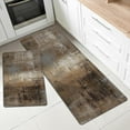 thumbnail image 1 of GALMAXS7 Brown Grey Kitchen Rugs Abstract Art Kitchen Mats and Rugs Set of 2 Kitchen Floor Rugs Mats, 1 of 5