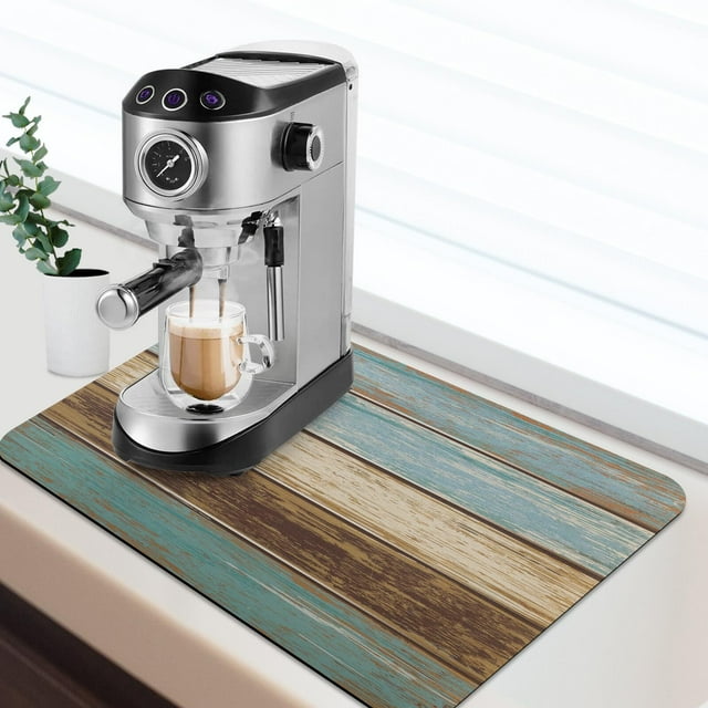 GALMAXS7 Coffee Bar Mat for Countertops Coffee Mat Dish Drying Mat for