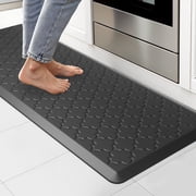 GALMAXS7 Kitchen Mat Anti Fatigue Cushioned Mat Black Kitchen Rug Memory Foam Ergonomic Rug 17"x 47"