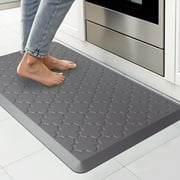 GALMAXS7 Kitchen Mat Anti Fatigue Mats for Kitchen Gray Kitchen Rug Memory Foam Ergonomic Rug 17x 29