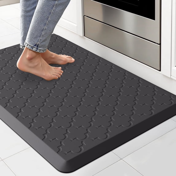 GALMAXS7 Kitchen Mat Anti Fatigue Mats for Kitchen Black Kitchen Rug Memory Foam Ergonomic Rug 20"x 30"
