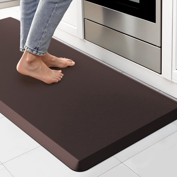 GALMAXS7 Kitchen Mat for Standing,Anti Fatigue Mats for Kitchen ,Non Slips Kitchen Rugs and Mats for floor 17.3"x39",Brown