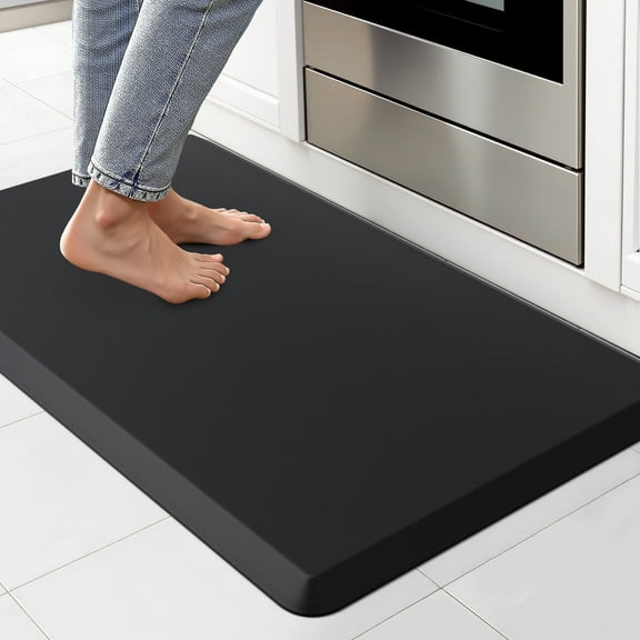 GALMAXS7 Kitchen Mat for Standing,Anti Fatigue Mats for Kitchen ,Non Slips Kitchen Rugs and Mats for floor 17.3"x28",Black