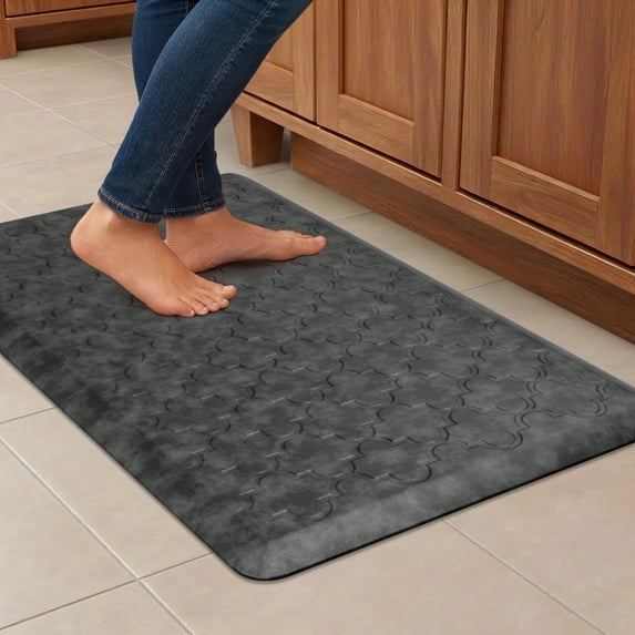 GALMAXS7 Kitchen Mat Anti Fatigue Mats for Kitchen,Non Slips Kitchen Rugs and Mats for Floor,17"x29",Gray