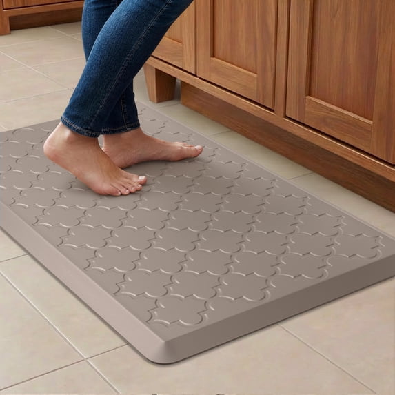 GALMAXS7 Kitchen Mat Anti Fatigue Mats for Kitchen,Non Slips Kitchen Rugs and Mats for Floor,17"x29",Khaki