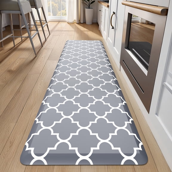 GALMAXS7 Kitchen Rug and Mat Kitchen Mat Non Slip Anti Fatigue Mats for Kitchen,17"x60",Gray