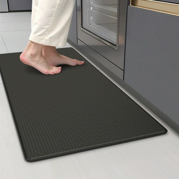 GALMAXS7 Kitchen Rugs and Mats Kitchen Mat Anti Fatigue Mats for kitchen, Non Slips Kitchen Floor Mat for Standing,17"x29",Black