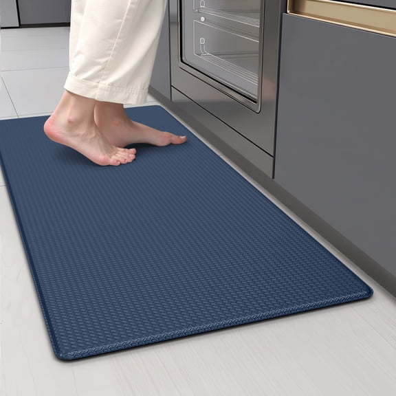 GALMAXS7 Kitchen Rugs and Mats Kitchen Mat Anti Fatigue Mats for kitchen, Non Slips Kitchen Floor Mat for Standing,17"x29",Blue