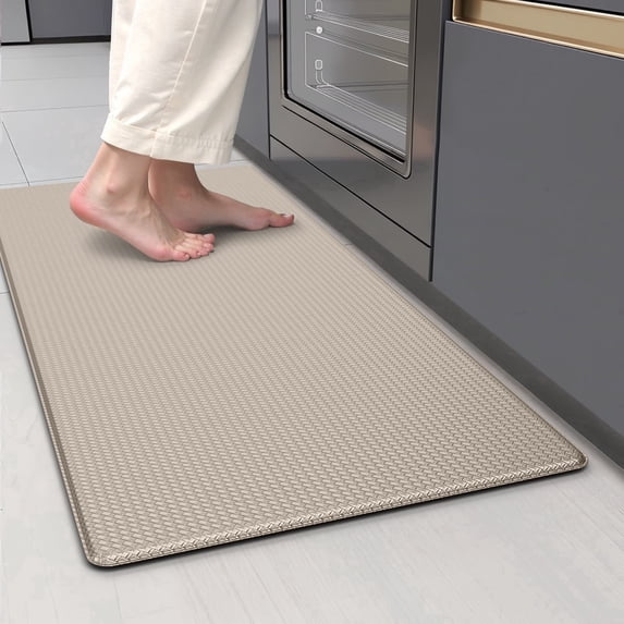 GALMAXS7 Kitchen Rugs and Mats Kitchen Mat Anti Fatigue Mats for kitchen, Non Slips Kitchen Floor Mat for Standing,17"x29",Khaki