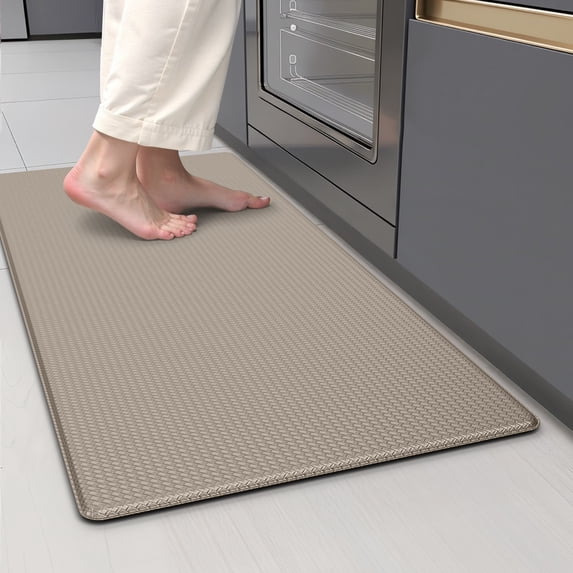 GALMAXS7 Kitchen Rugs and Mats Kitchen Mat Anti Fatigue Mats for kitchen, Non Slips Kitchen Floor Mat for Standing,17"x29",Khaki