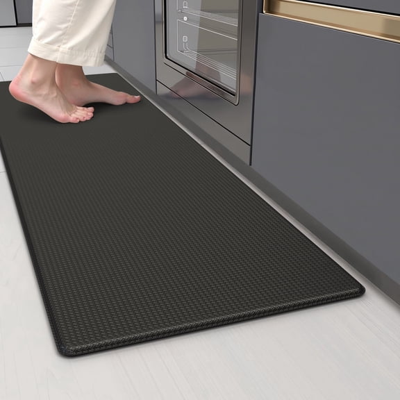GALMAXS7 Kitchen Rugs and Mats Kitchen Mat Anti Fatigue Mats for kitchen, Non Slips Kitchen Floor Mat for Standing,17"x59",Black