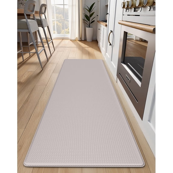 GALMAXS7 Kitchen Rugs and Mats Kitchen Mat Anti Fatigue Mats for kitchen, Non Slips Kitchen Floor Mat for Standing,17"x59",Ivory
