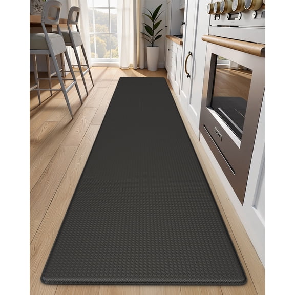 GALMAXS7 Kitchen Rugs and Mats Kitchen Mat Anti Fatigue Mats for kitchen, Non Slips Kitchen Floor Mat for Standing,17"x95",Black