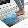 thumbnail image 1 of GALMAXS7 Teal Turquoise Anti Fatigue Kitchen Rugs Non Skid Waterproof Memory Foam Kitchen Mats, 1 of 6