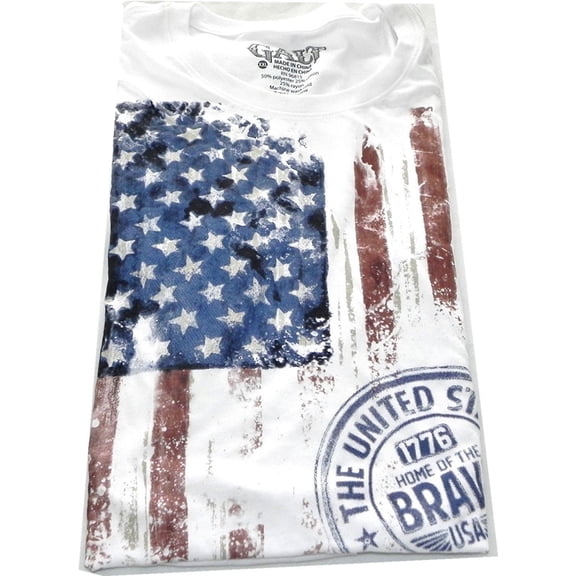 GALT Mens Graphic TEE T Shirt (Medium, White)