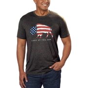 GALT USA Signature Mens Graphic Tee T Shirt Free Buffalo/Heather Charcoal, Medium