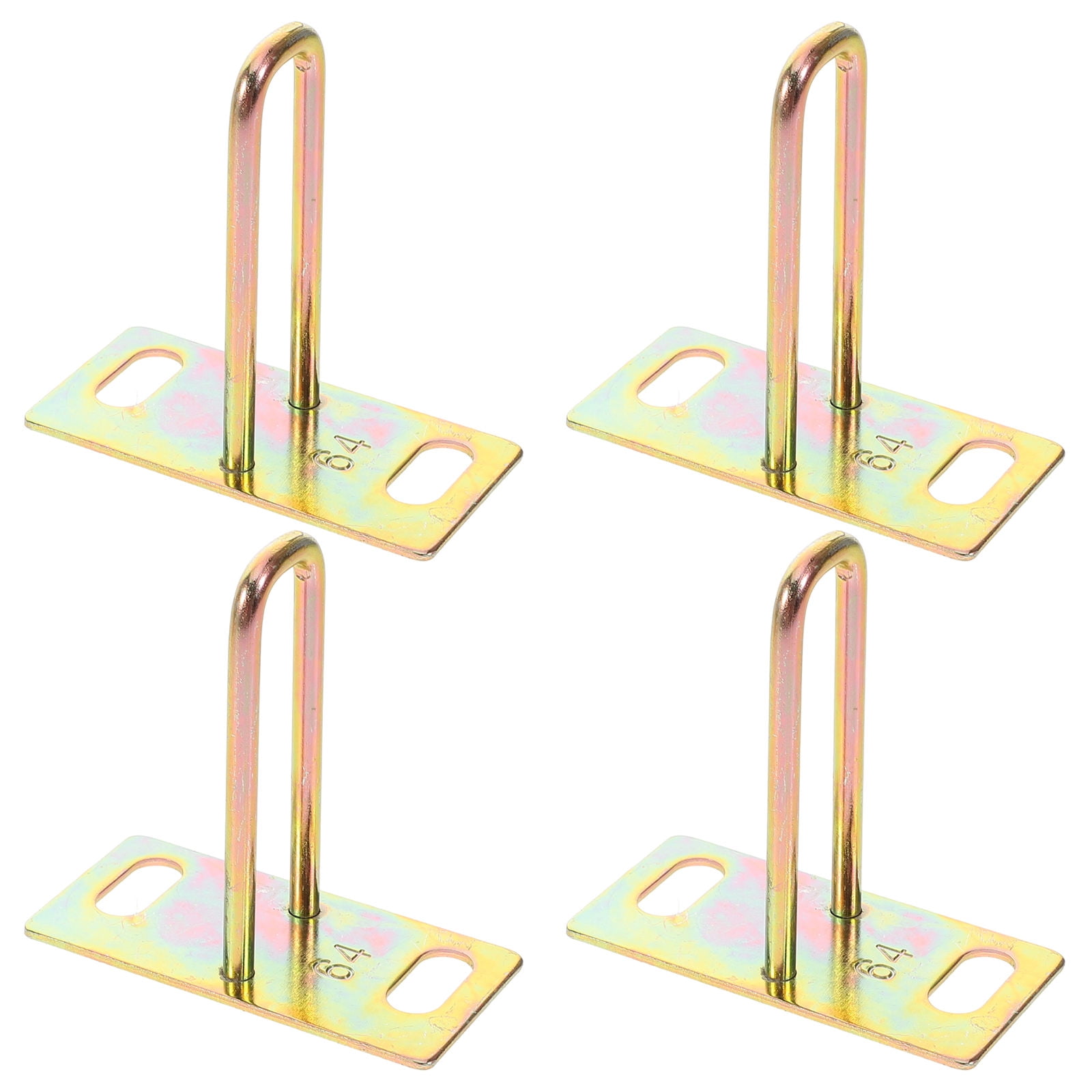 GALUBUBU 4Pcs Electric Motorcycle Seat Cushion Locks Metal Hook Shape Security Theft Prevention 6.50X2.56X0.79In