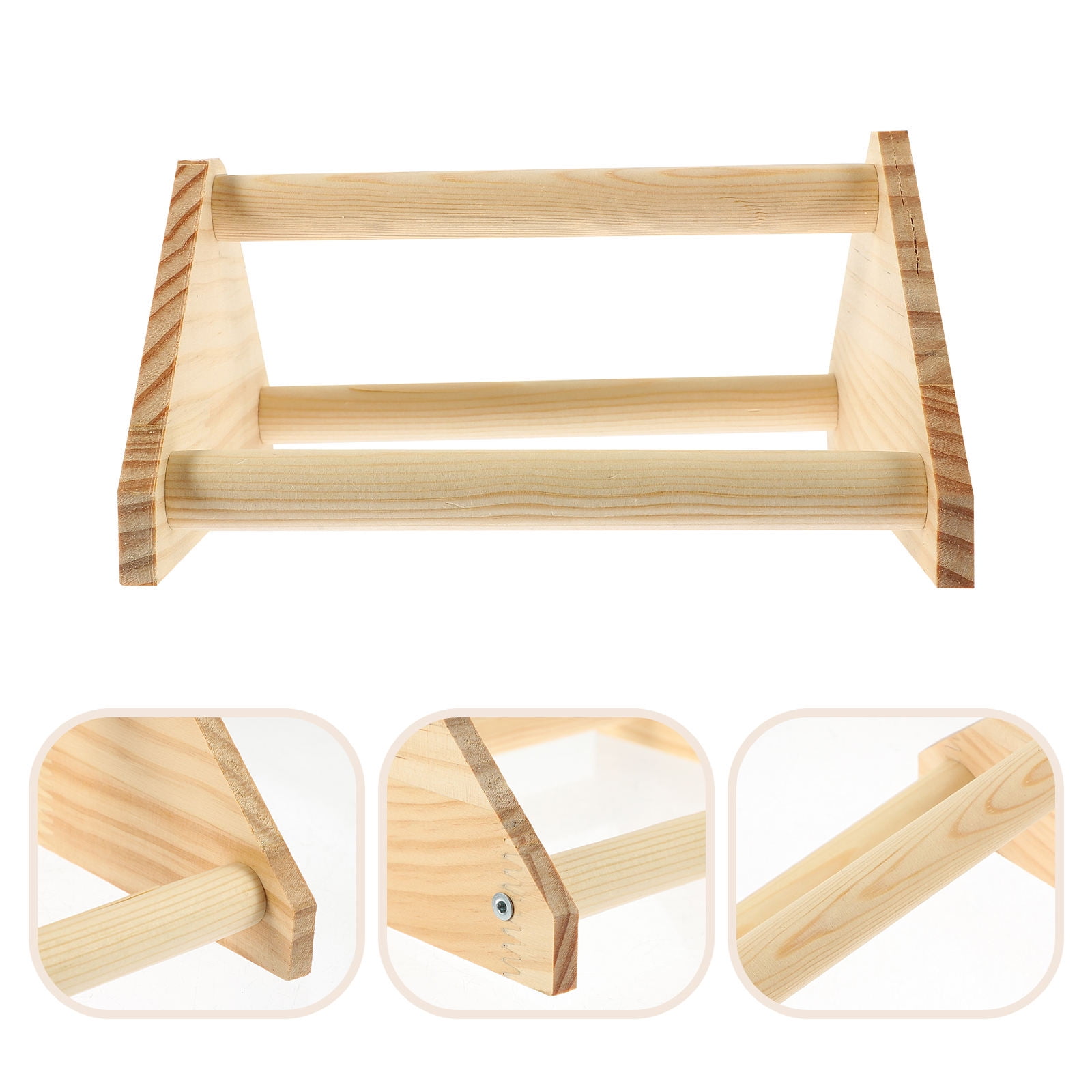 GALUBUBU Bird Training Rack with Sturdy Wood Design for Parrots and ...