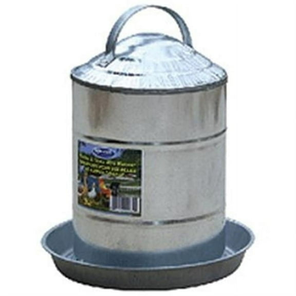 GALVANIZED POULTRY FOUNTAIN 8 GALLON