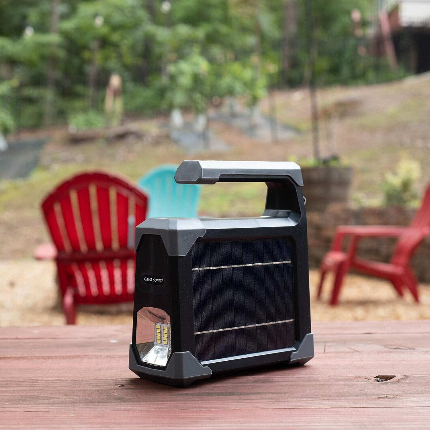 Solar Emergency Flashlight and Camping Lantern with USB Charging Port