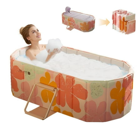 GAMBE 47 in Foldable Bathtub for Adult Kids , Hot Ice Soaking Tub Bathroom
