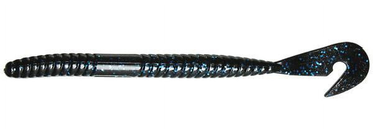 GAMBLER BW6076 Burner Worm Black Blue Glitter Size 6