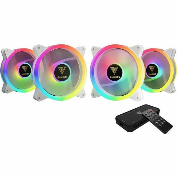 GAMDIAS AEOLUS M2-1204R WH Cooling Fan - 1 Pack