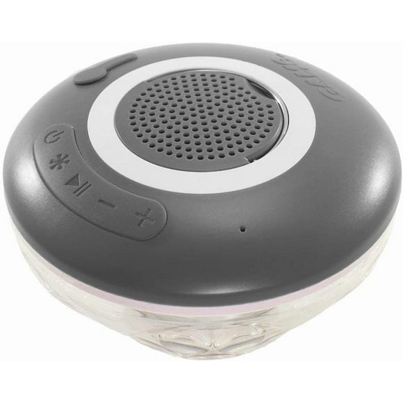 GAME 4312 New Underwater Show Bluetooth Wireless Pool Speaker (Waterproof) with Disco Lights, White