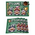 thumbnail image 1 of IT'S GAME Placemats Set of 4 TIME Rugby Sport Hat Gnome Retro Green Modern Heat Insulation Washable Place Mats, Rustic Non-Slip Table Mats for Dining Table Party Kitchen Decor,13x19 Inch, 1 of 4