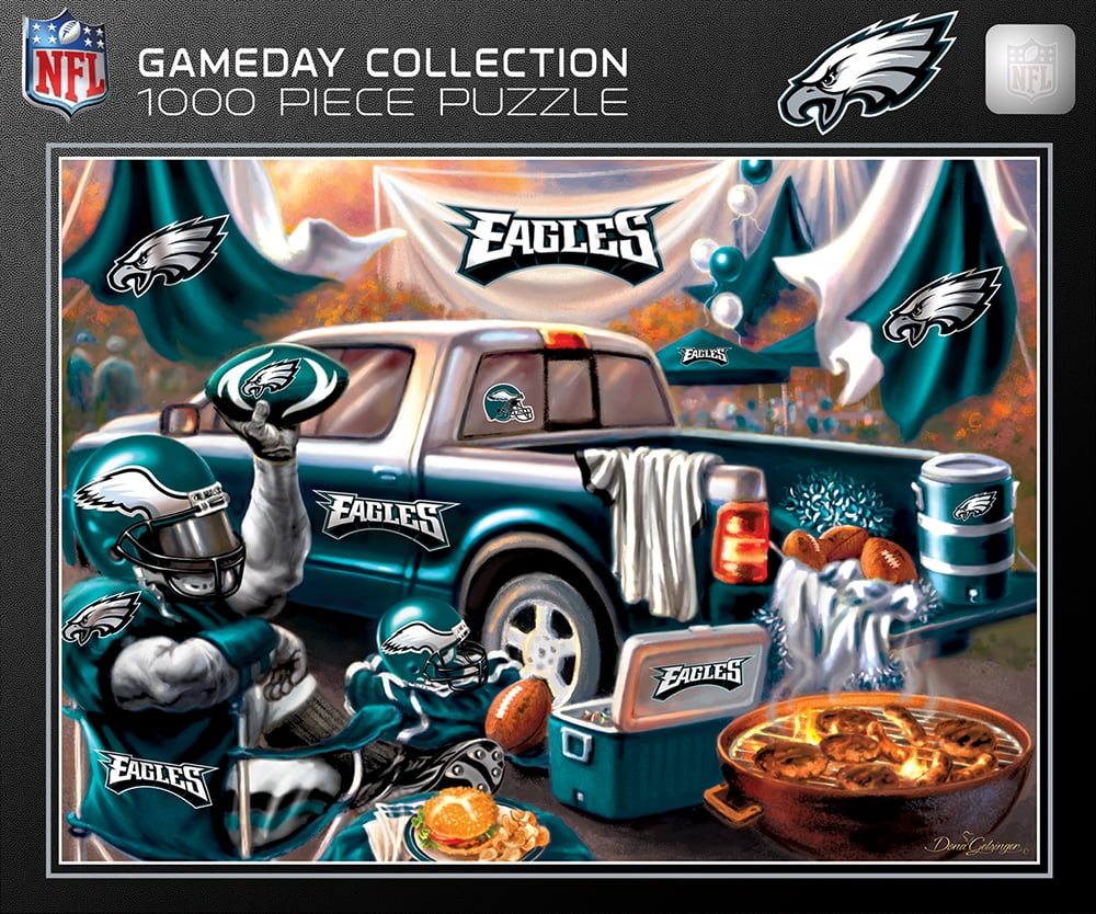 Philadelphia Eagles NFL 3D BRXLZ Puzzle Player Set