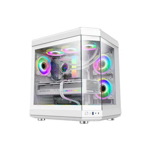 GAMEMAX HYPE White USB3.0/Type C Panoramic Tempered Glass ATX MidTower