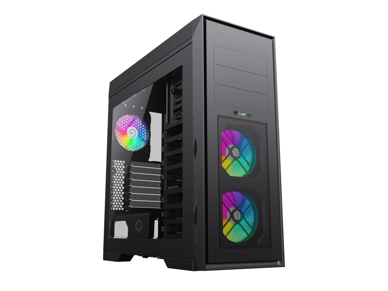 GAMEMAX M905 Gaming RGB Desktop: ATX Full Tower Black Steel Case with 3 ...