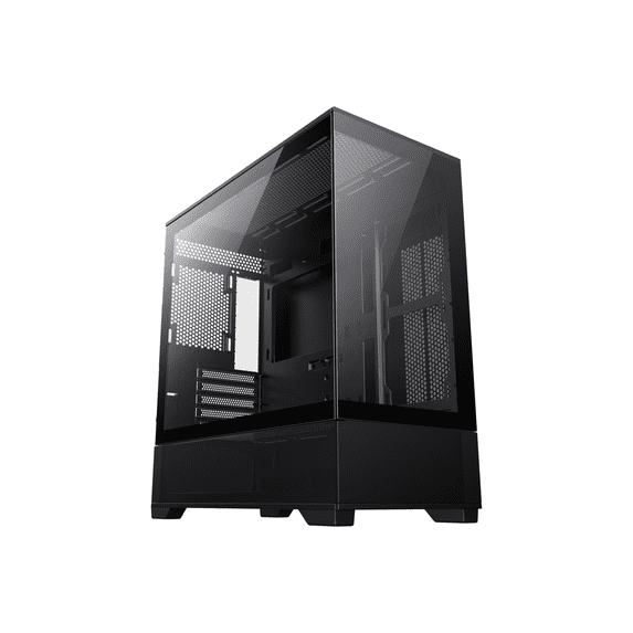 GAMEMAX VISTA MB Black USB3.0 Micro-ATX Tower Tempered Glass Computer Case. Fan is Not Included.