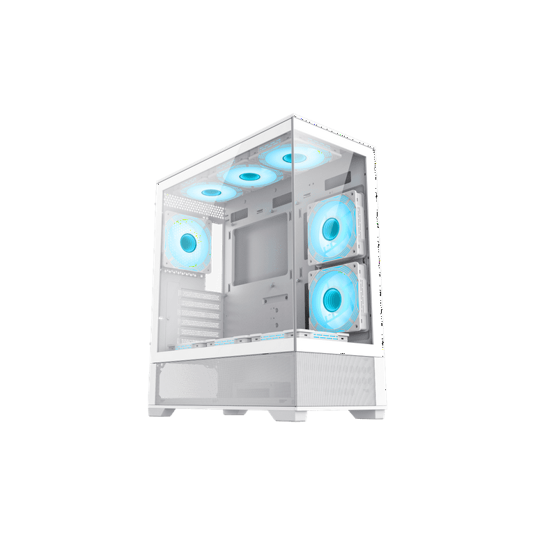 GAMEMAX Vista AW Gaming Desktop Micro ATX Computer Case w