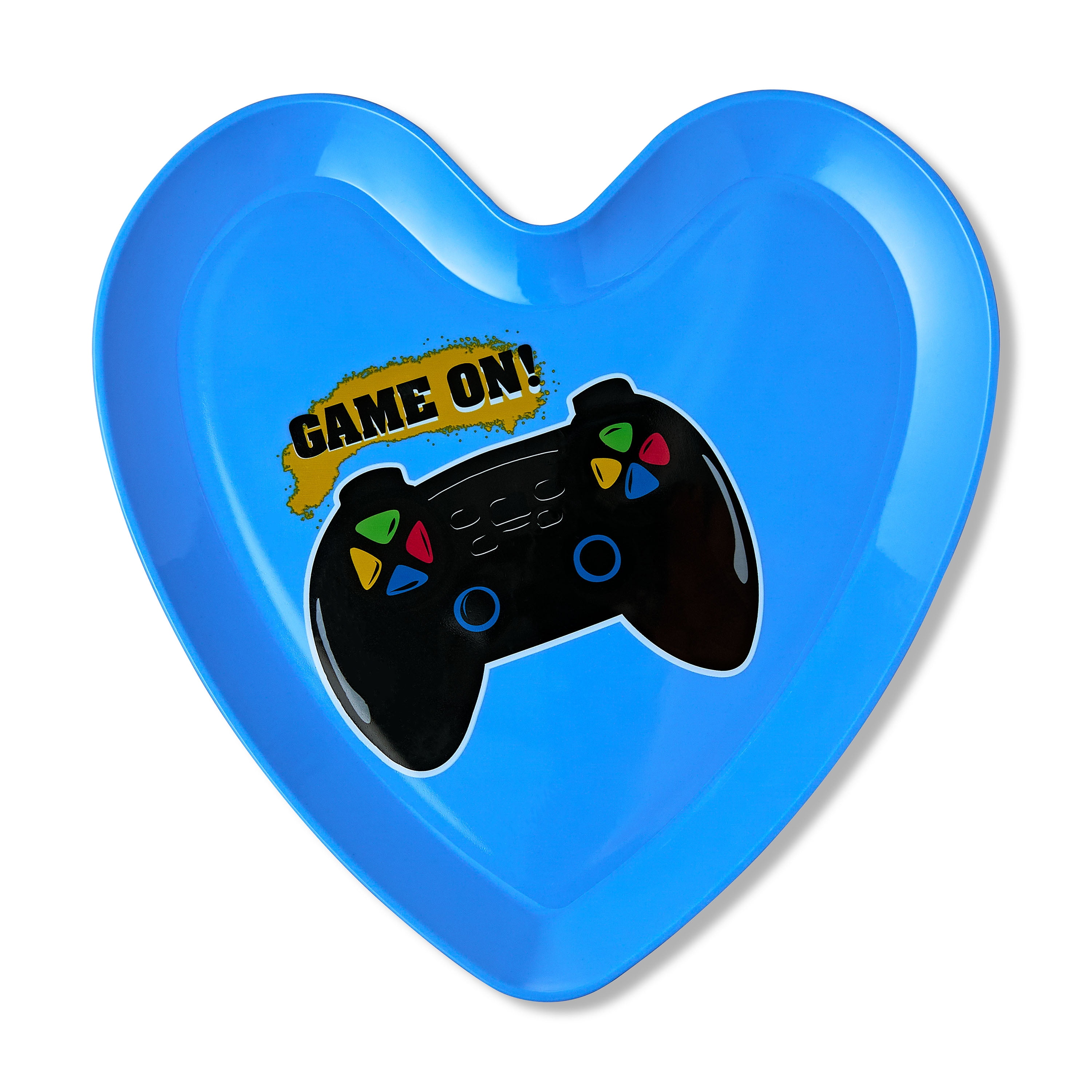 Valentine's Day Blue Game On Heart Plate, by Way To Celebrate