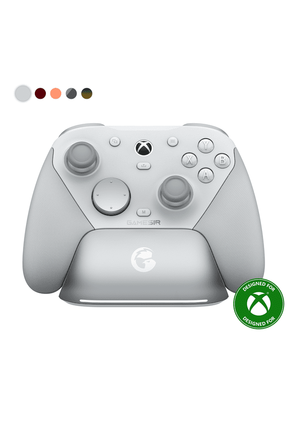 G7 Pro Wired Controller for Xbox Series X|S, Xbox One, Wireless Gamepad for PC&Android with TMR Sticks, Hall Effect Analog Triggers, 1000Hz Polling Rate, 3.5mm Audio Jack - White