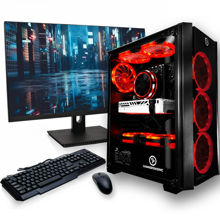 GAMINGPOWERPC G307 Gaming PC Desktop Computer AMD Ryzen 7 5700G 3.8GHz,  512GB NVME, 16GB, NVIDIA GEFORCE RTX 3060 12GB GDDR6 192-BIT HDMI 2.1, AX  WIFI