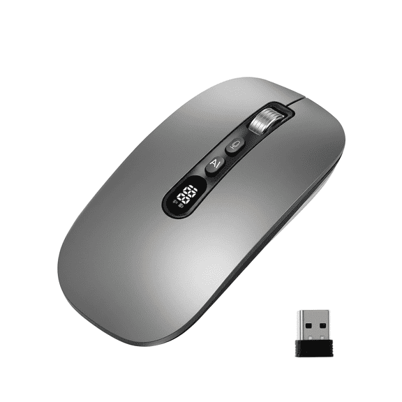GAMINJA Ai Mouse with Voice Typing & ChatGPT Assistant,Smart Mouse Multi Language Voice to Text Recorder Ergonomic Silent Wireless BT Mouse 600mAH for Computer,PC,Laptop,2026 Upgraded