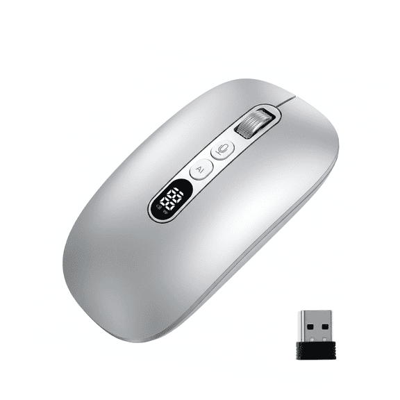 GAMINJA Ai Mouse with Voice Typing & ChatGPT Assistant,Smart Mouse Multi Language Voice to Text Recorder Ergonomic Silent Wireless BT Mouse 600mAH for Computer,PC,Laptop,2026 Upgraded