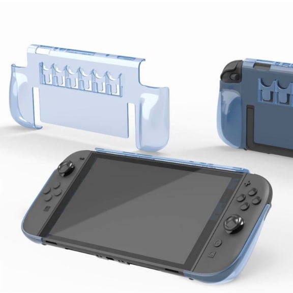 GAMINJA All-in-One Clear Protective Case for Nintendo Switch 2 (2025) - Shockproof Transparent Shell with Game Card Storage Slots for NS2 Console & Joy-Con, Dock-Friendly Gaming Accessory