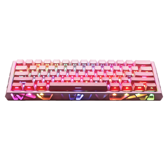 GAMINJA Mechanical Gaming Keyboard,Ultra Compact 60% Form Factor,61 Key Hot Swappable Mechanical Gaming Keyboard,RGB Backlit,Compatible with Windows Laptops, PC and Mac