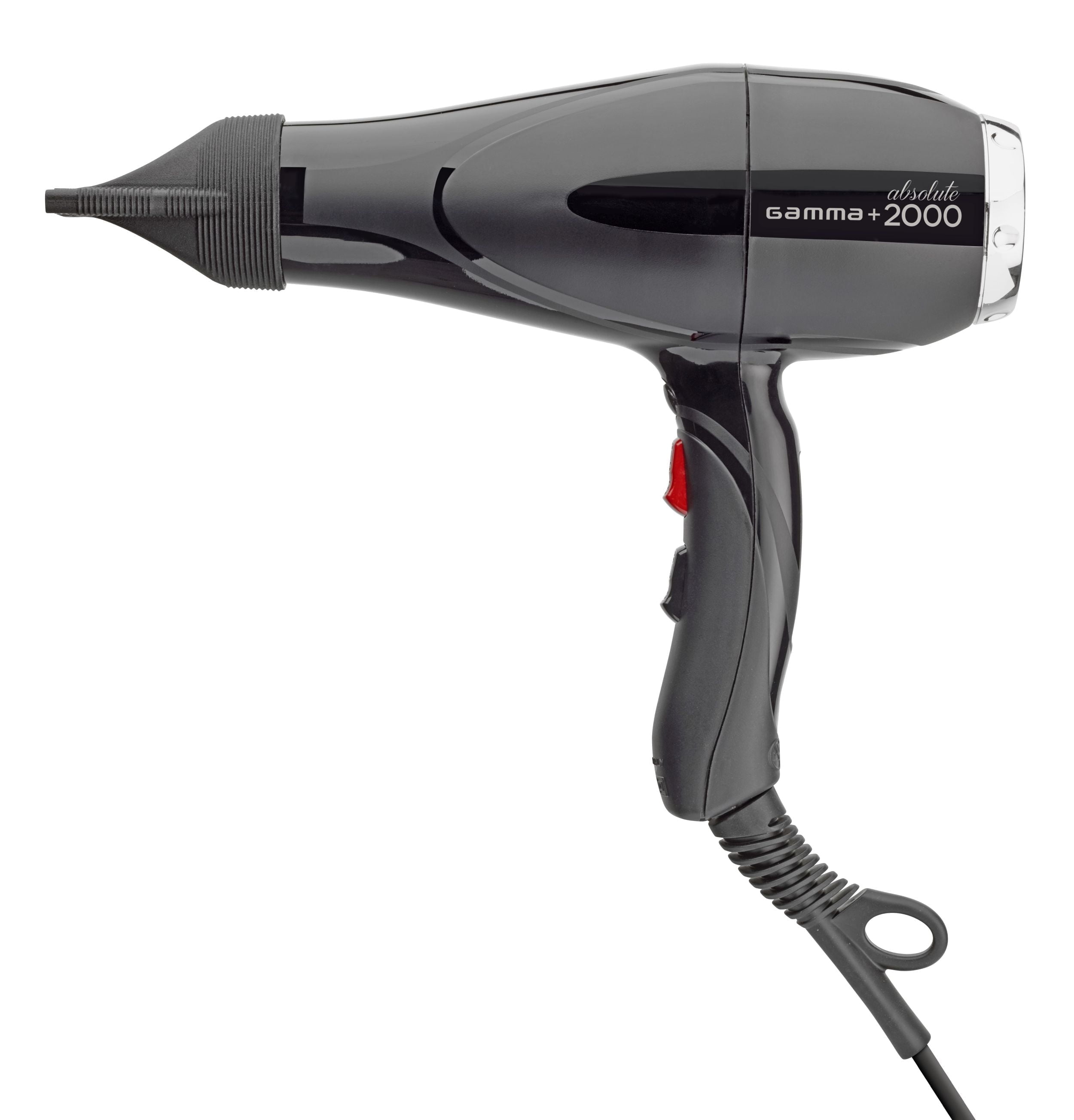 GAMMA+ Absolute 2000 Professional Tourmaline Hair Dryer, Professional-Grade, Black