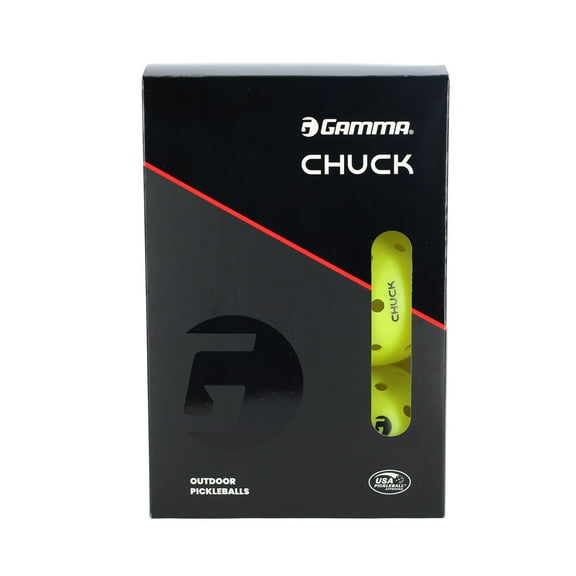 GAMMA Chuck Tournament Pickleballs for Outdoor Play, Symmetrical 38-Hole Design, 6 Pack
