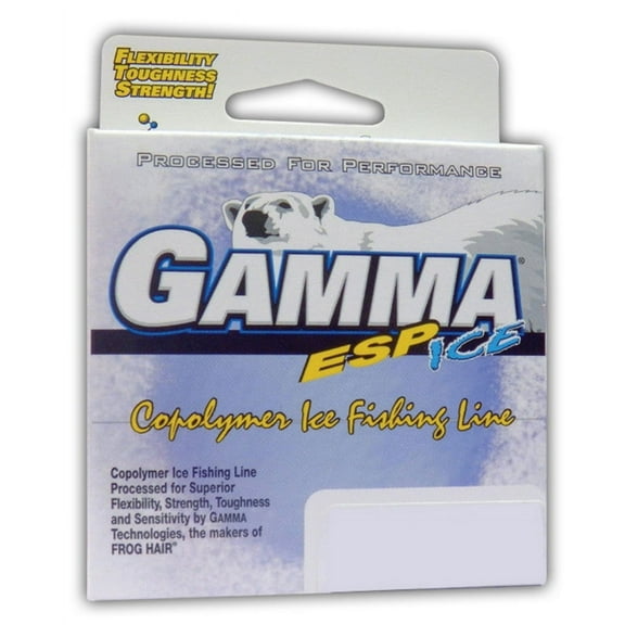GAMMA Copolymer ESP Ice Fishing Line, Yellow, 110yd, 2lb