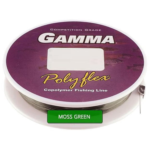 GAMMA Copolymer Fishing Line Pony Spool 10lb, 120yds, Moss Green