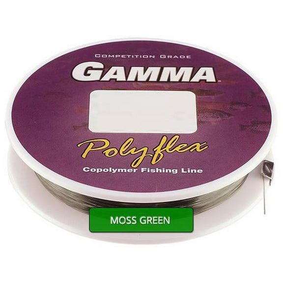 GAMMA Copolymer Fishing Line Pony Spool 12lb, 120yds, Moss Green